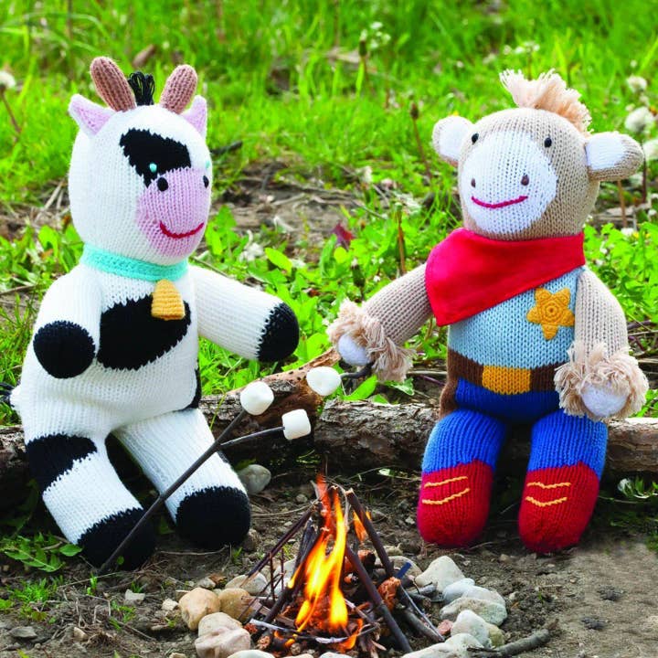 Petit Ami & Zubels - Wholesale Doll - Kids - Cowleen the Cow Knit Doll