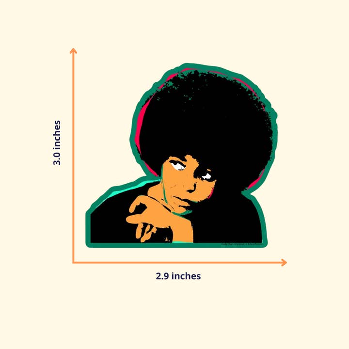 CheerNotes Greeting Cards & Stationery – wholesale Sticker – Angela Davis Activist Stickers | Empowerment | Social Justice4