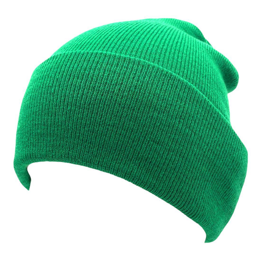 The Park Wholesale - Vente Bonnet – unisexe - Bonnets et bonnets de luge à revers en tricot doux, en vrac, multicolore, uni, blanc, vente en gros43