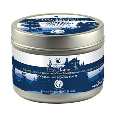 Cozy Home Medium Travel Tin for wholesale by Way Out Wax