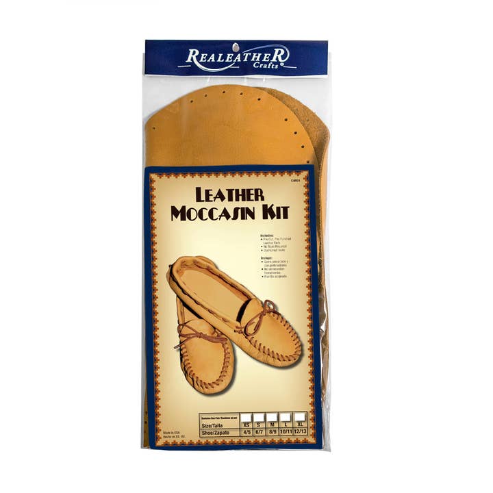 Golden Tan Moccasin Kit, Extra-Small, Size 4-5 for wholesale on Faire