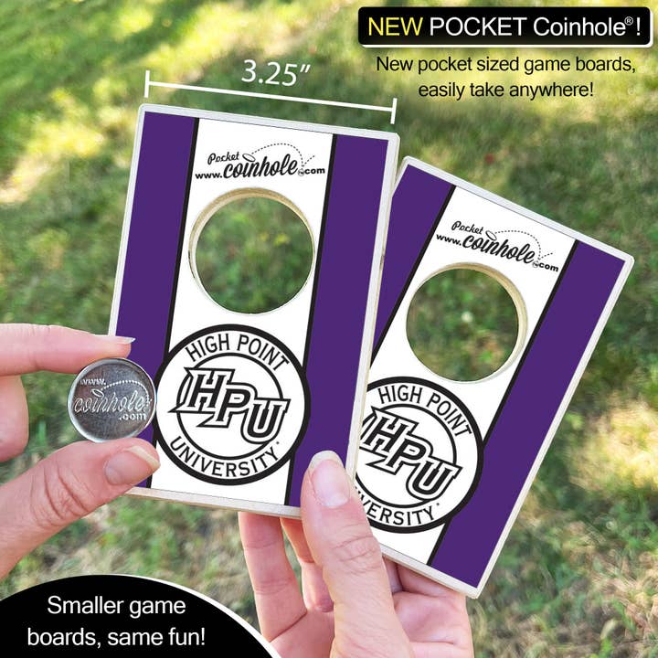 Coinhole - Wholesale Board Game - High Point University POCKET Coinhole®2