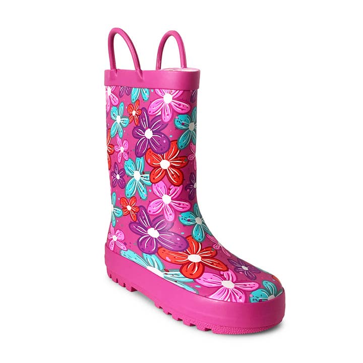 Norty Little Kids Girl's Waterproof Rubber Rain Boot 42303 for wholesale by Eastern Off Price