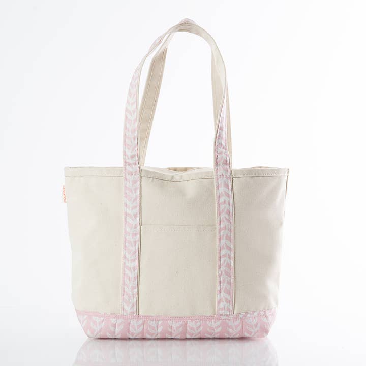 Block Print Medium Classic Tote for wholesale by CB STATION