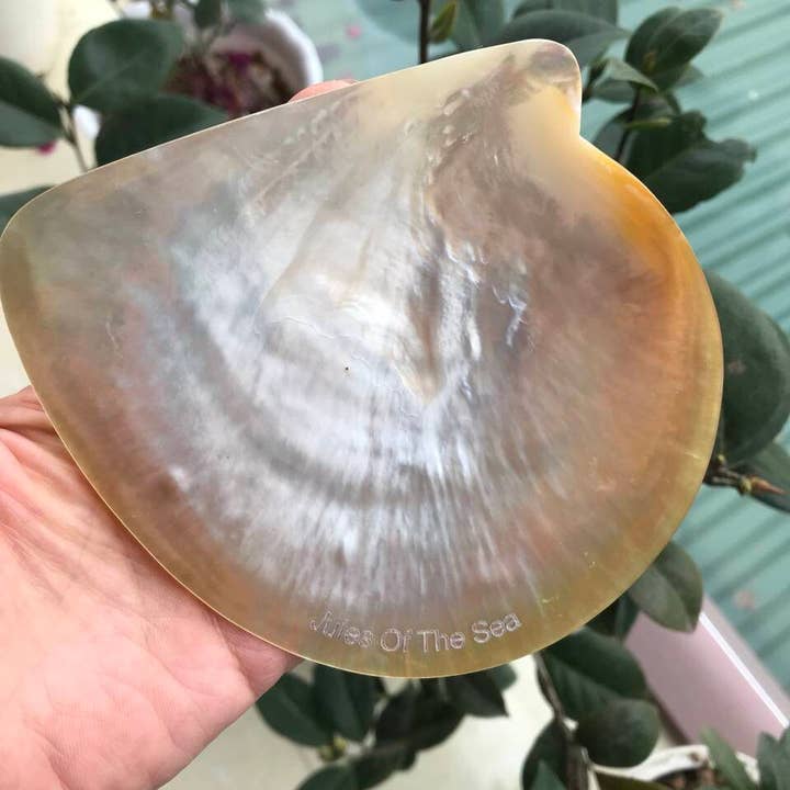 Hala Design - Wholesale Serving Plate - Mother of Pearl Plate & Spoon Caviar Set, Caviar Set7