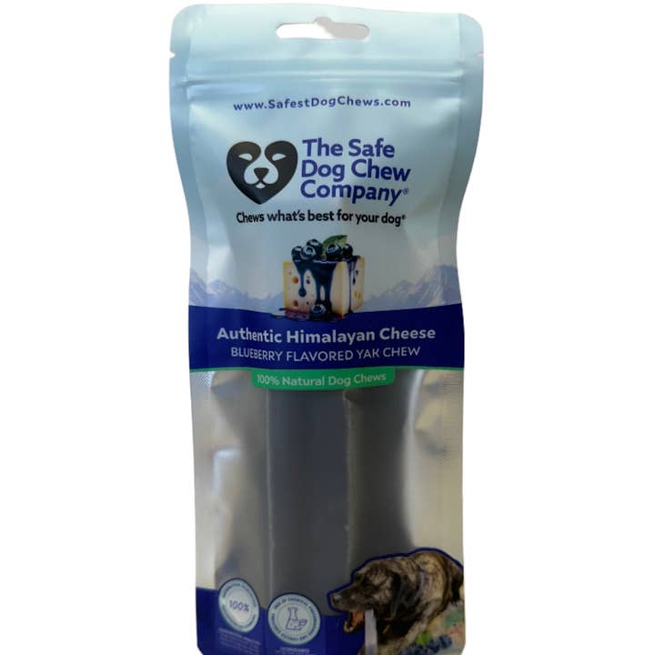 Friandises à mâcher pour chiens goût myrtille par THE SAFE DOG CHEW COMPANY pour la vente par Kathmandu's Authentic Himalayan Cheese Yak Chew