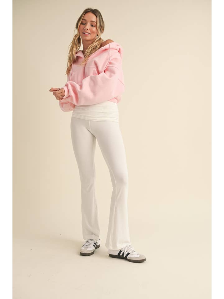 KIMBERLY C - Wholesale Hoodie - Women's - Cozy Fleece Oversized Crop Full Zip Hoodie