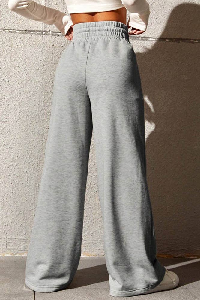 UNISHE - Wholesale Pants - Women's - Plain High Waist Wide Pants ZK6521