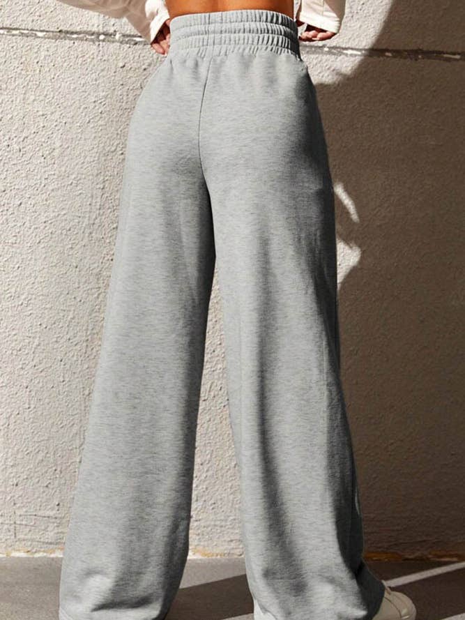 UNISHE - Wholesale Pants - Women's - Plain High Waist Wide Pants ZK6521