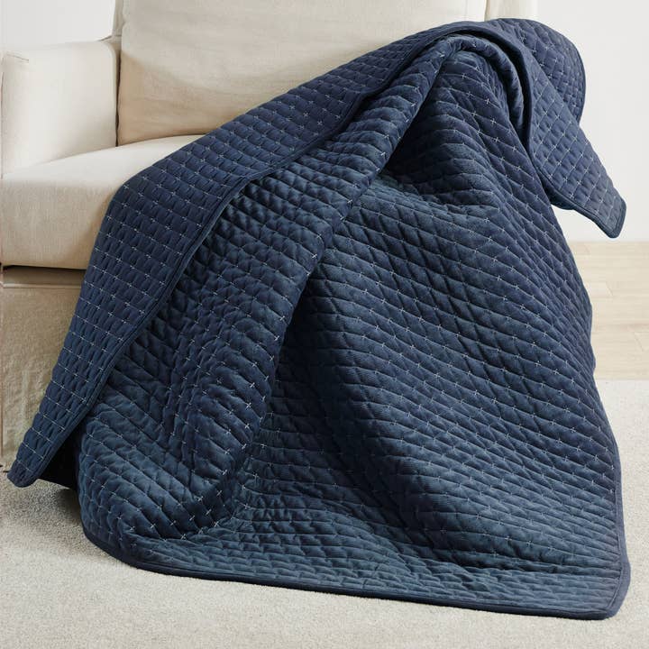 Levtex Home - Wholesale Throw Blanket - Velvet Stitch Quilted Throw24