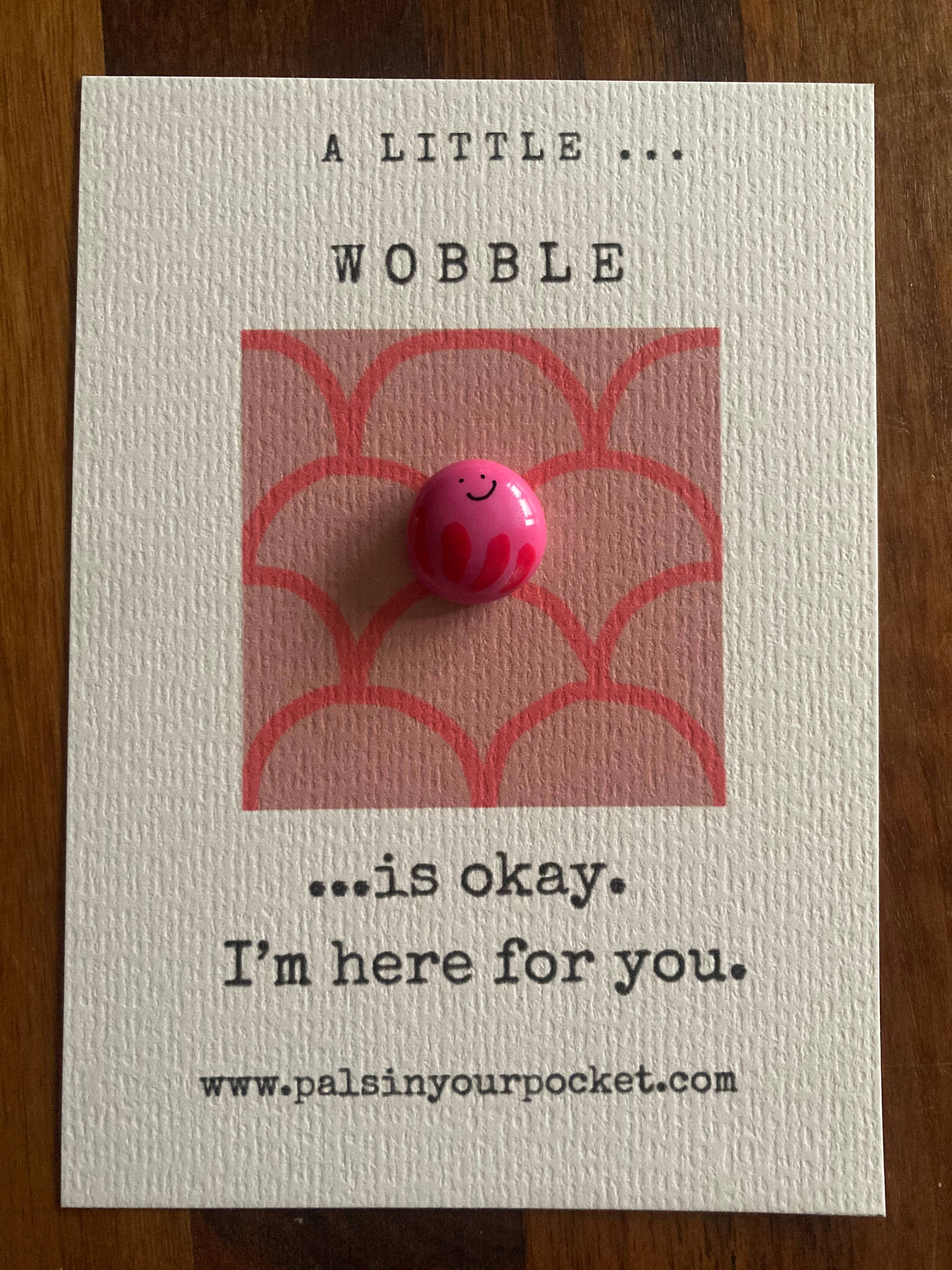 Pals in your Pocket - Wholesale Keepsake Coin/Token - Don’t Worry. Self Care Pebble. A Little Wobble. Comfort Rock0