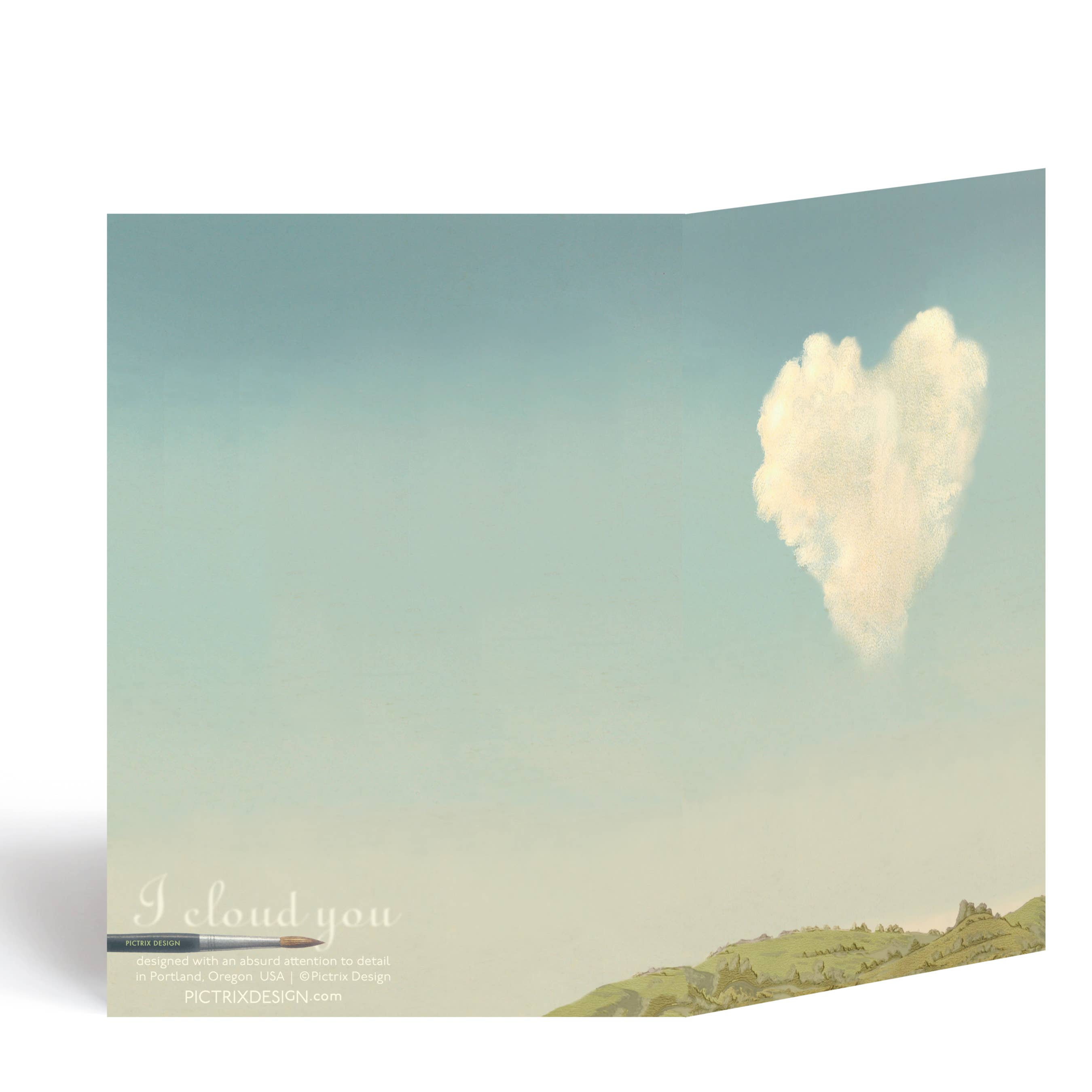 Pictrix Design - Wholesale Love Card - “I cloud you” A6 greeting card1