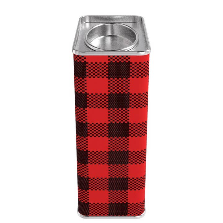 McSteven's - Wholesale Hot Cocoa Mix/Kit - Season's Greetings Red Plaid Chocolate Hot Cocoa (8oz Tins)4