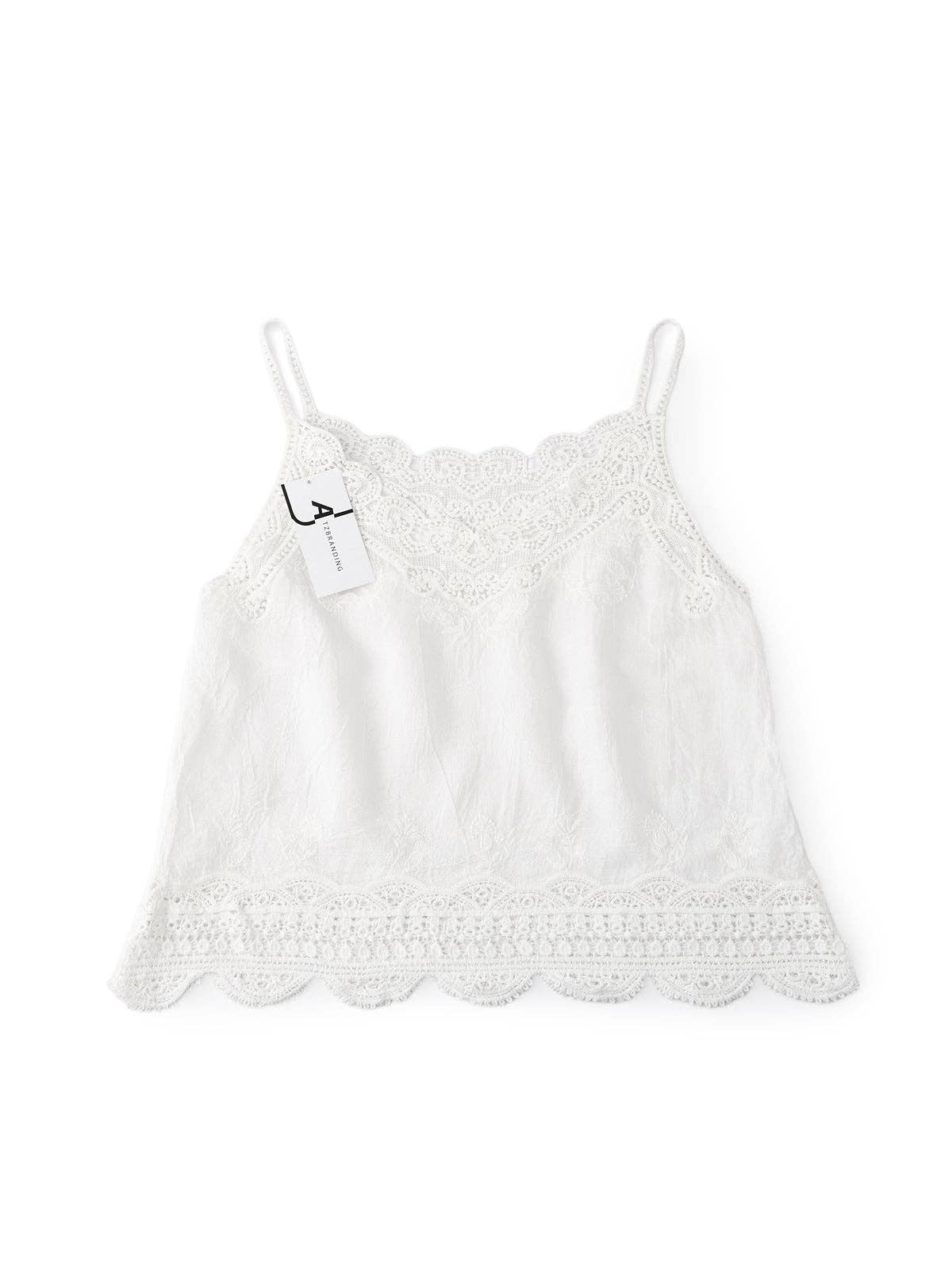 Funkyrel® Atzbranding Limited - Wholesale Camisole - Women's - Vintage Embroidered Lace Camisole4