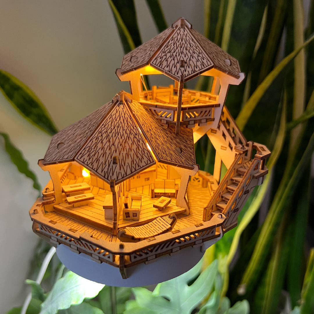 Tiny Treehouses - Wholesale DIY Craft Kit - Island Cabana + Grow Light10