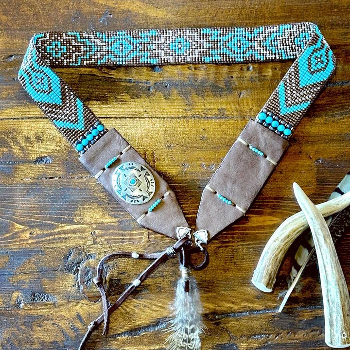 Fleurdesignz Western Jewelry - Wholesale Hat Accessory - Women's - Turquoise Hatband; Silverthorne