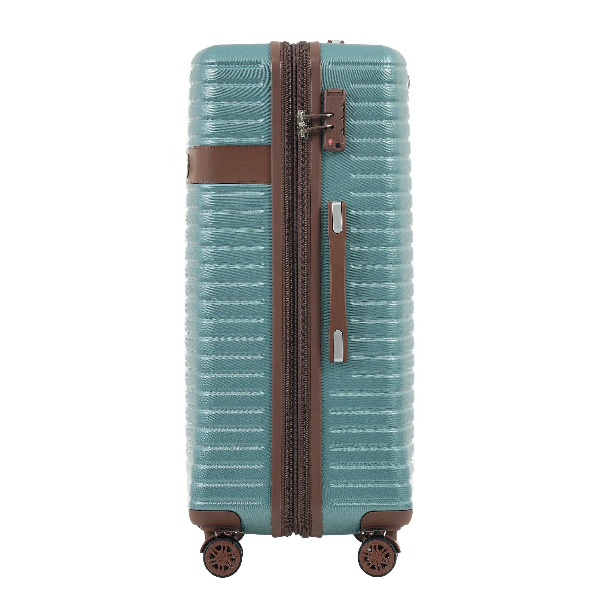 39F Inc. - Wholesale Luggage - 4-Piece Blue ABS Luggage Set (16/20/24/28") w/TSA Lock11