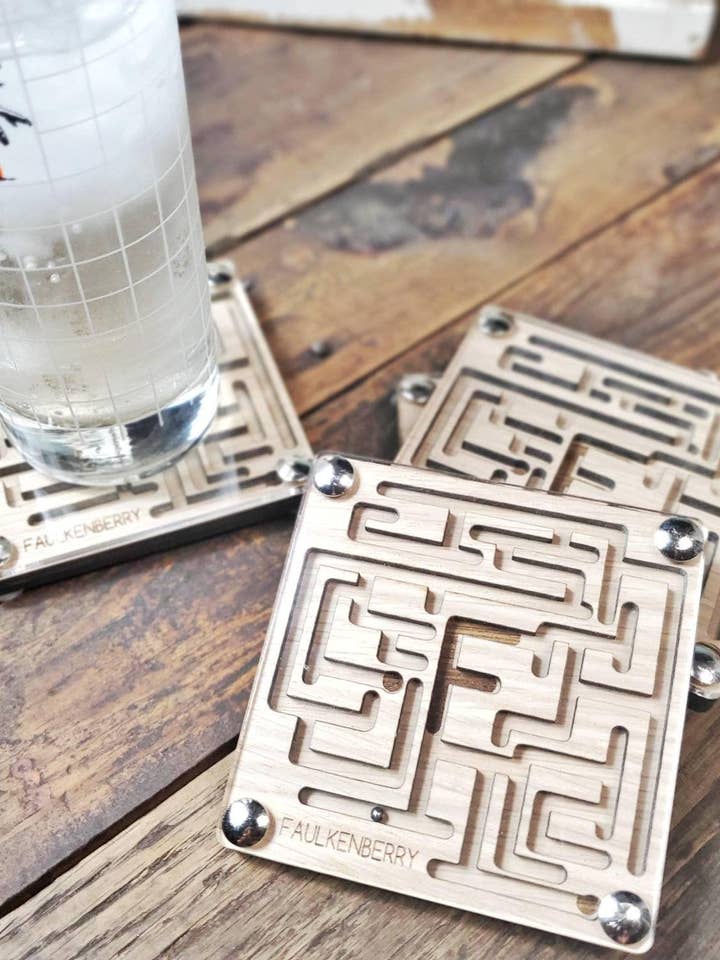 Maze Coasters for wholesale by TCB Designs Florida