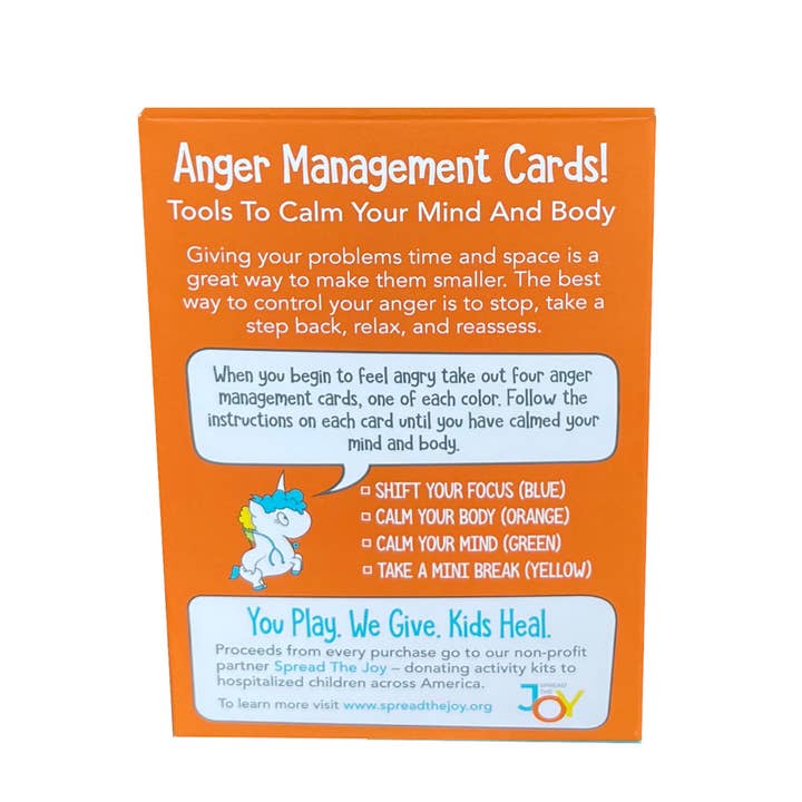 Open The Joy - Wholesale Learning cards – Child & baby - Anger Management Tool Cards5