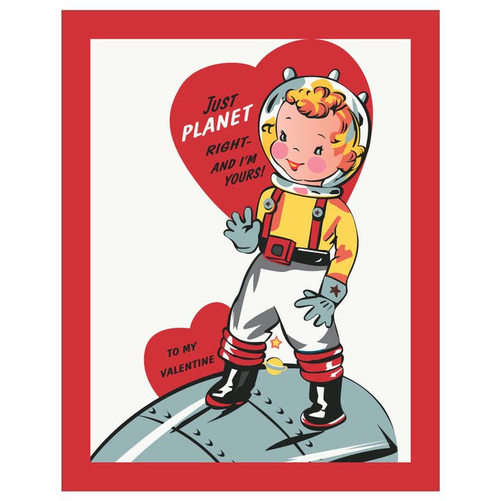 2.5'' x 3.5'' Just Planet Right Valentine Magnet for wholesale by Fridgedoor