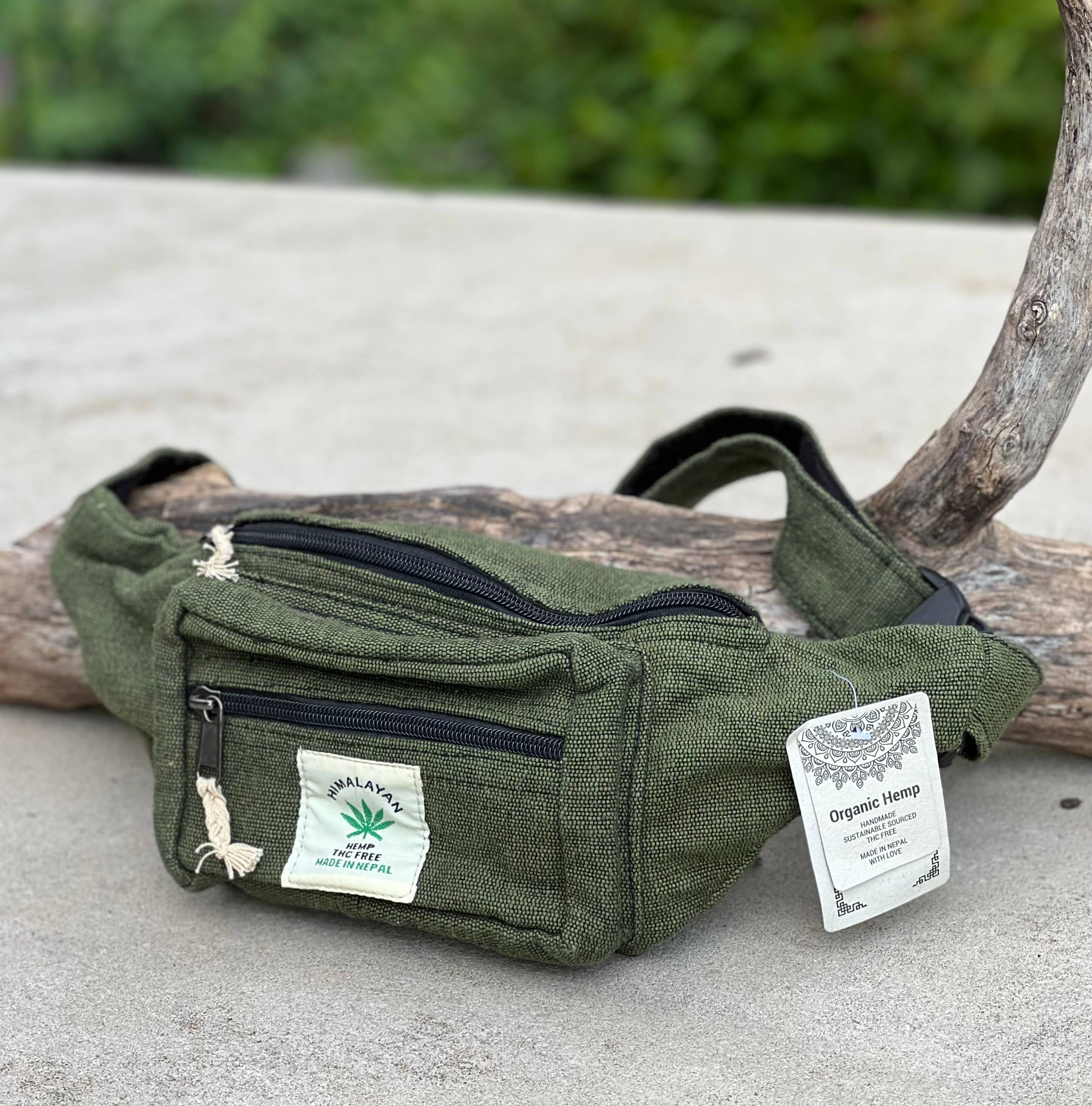 Lungta Imports - Wholesale Belt Bag - Women's - Eco-Friendly Boho Hippie Style Hemp Fanny Pack Hip Waist Bag16