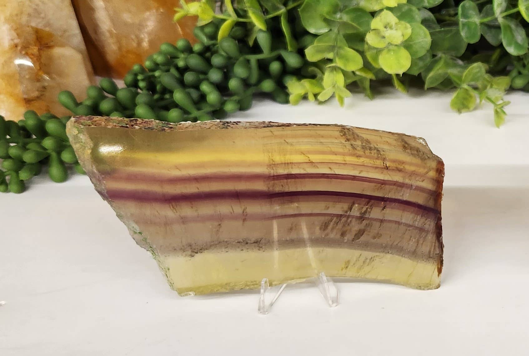 Meraki Gemstones – Pedra/cristal espiritual por atacado – Lajes de Fluorita Amarela AAA Qualidade1