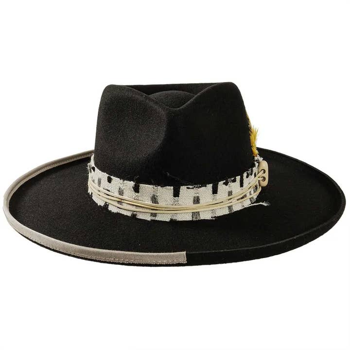 Sombrero de fieltro de lana con ala curvada - Estilo Lounge Talla abierta 6 para venta al por mayor de American Hat Makers