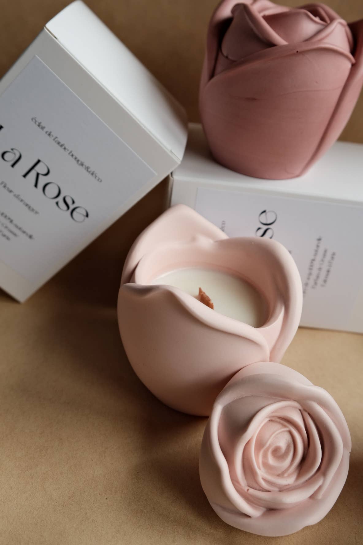 ECLAT DE L'AUBE - Wholesale Jar/filled candle - Scented candle in a jar - Pink5