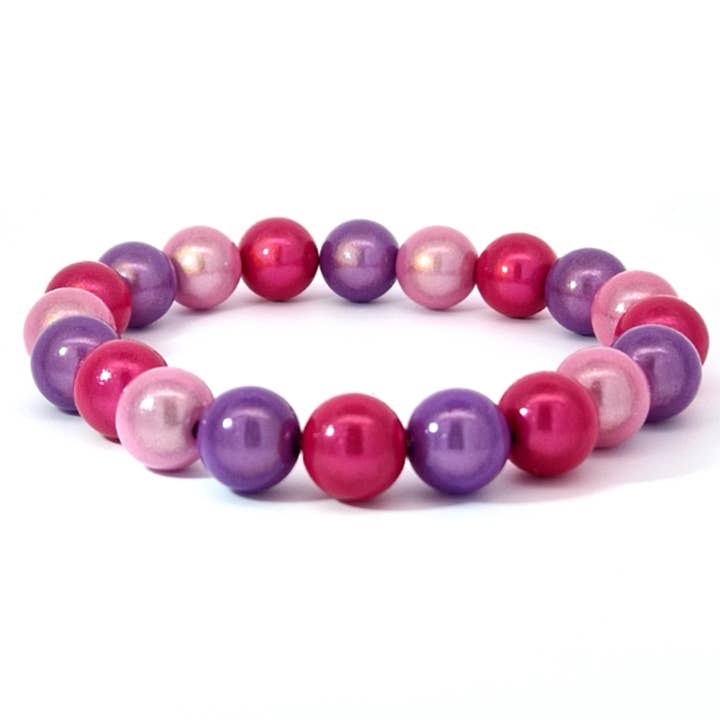 Bracelet Wonder fuchsia-rose-plum 10mm for wholesale by Impala
