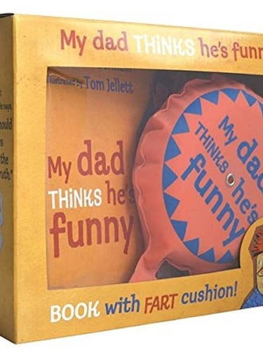 Mon père pense qu'il est drôle boîte avec coussin péteur pour la vente par Boon Books