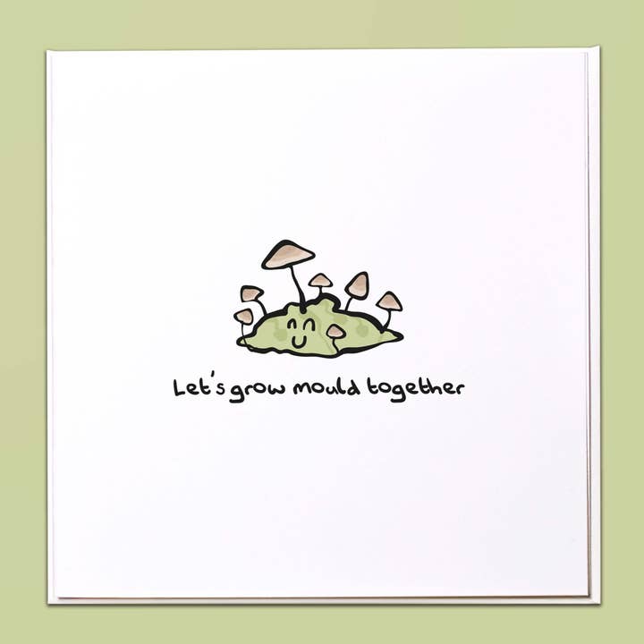 Laten we samen schimmel kweken Wenskaart voor wholesale door The Crafty Giraffe