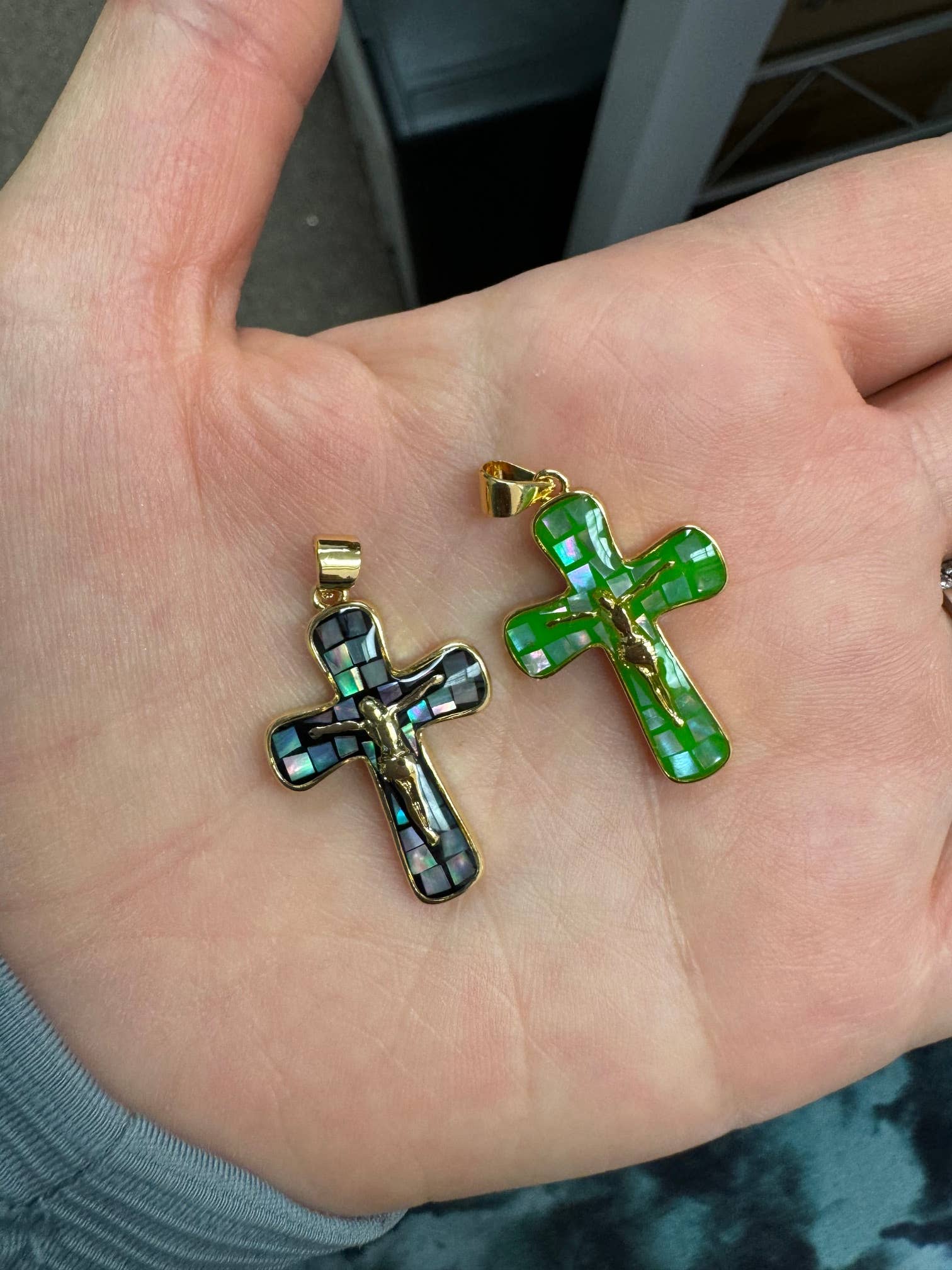 Laalee Jewelry - Vendita all'ingrosso Collana con ciondolo/pendaglio - Gioielli religiosi, collana con croce crocifissa, regalo religioso3