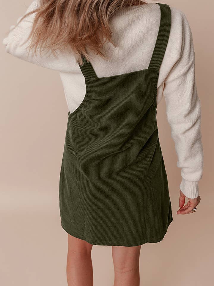 Rosa Clothing - Wholesale Overalls - Women's - vintage old-school Corduroy overalls dress
