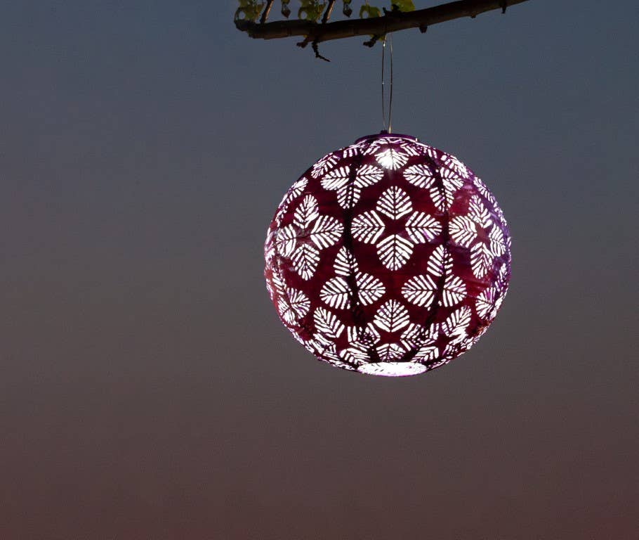 Allsop Home & Garden - Wholesale Outdoor/Lawn Light - Stella Brights 12" Globe Solar Lantern - Violet3