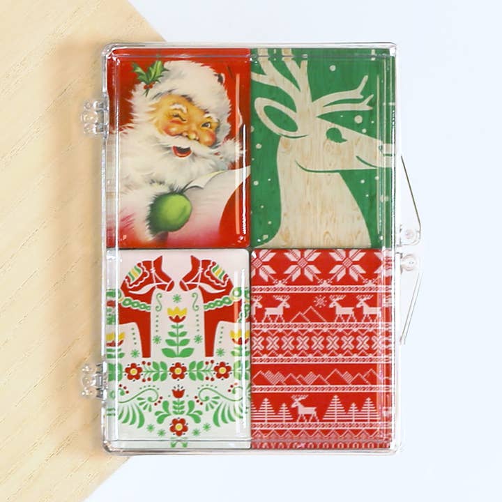 Lucy Lu Designs - Wholesale Magnet - Santa Christmas Sweater Nordic Holiday Mighty Magnet0