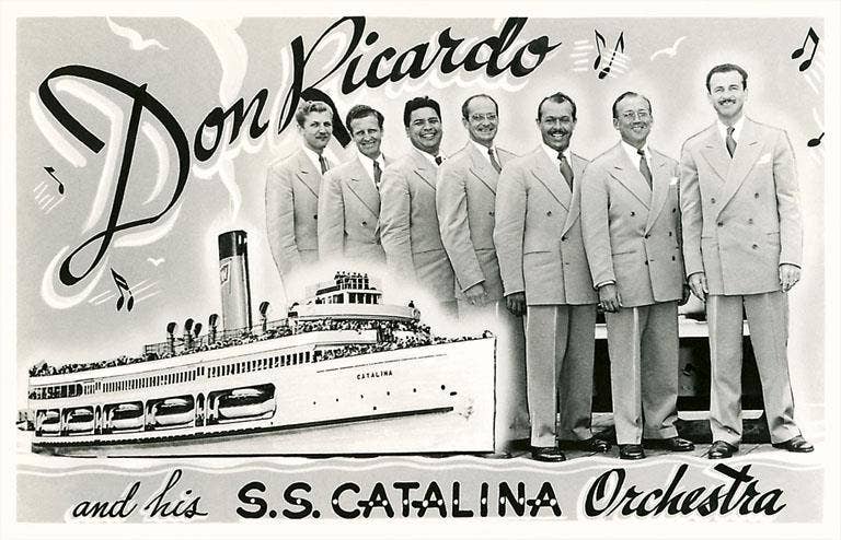 Found Image Press - Wholesale Stationery/Notecard Set - Greeting Card CA-1302 Don Ricardo's Catalina Orchestra0