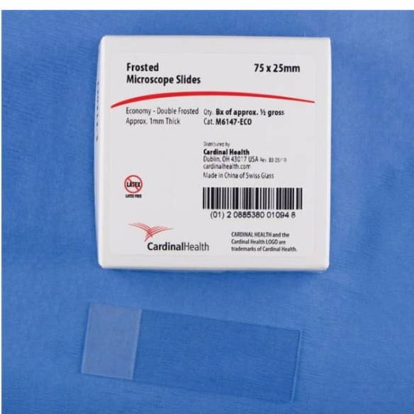 Mikroskopglas, laddad för wholesale av Mid East Canadian pharmaceutical