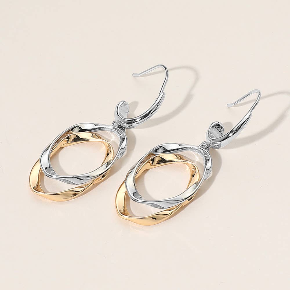 Sensibling Corp. - Wholesale Dangle Earrings - Twisted Metal Dangle Earrings4