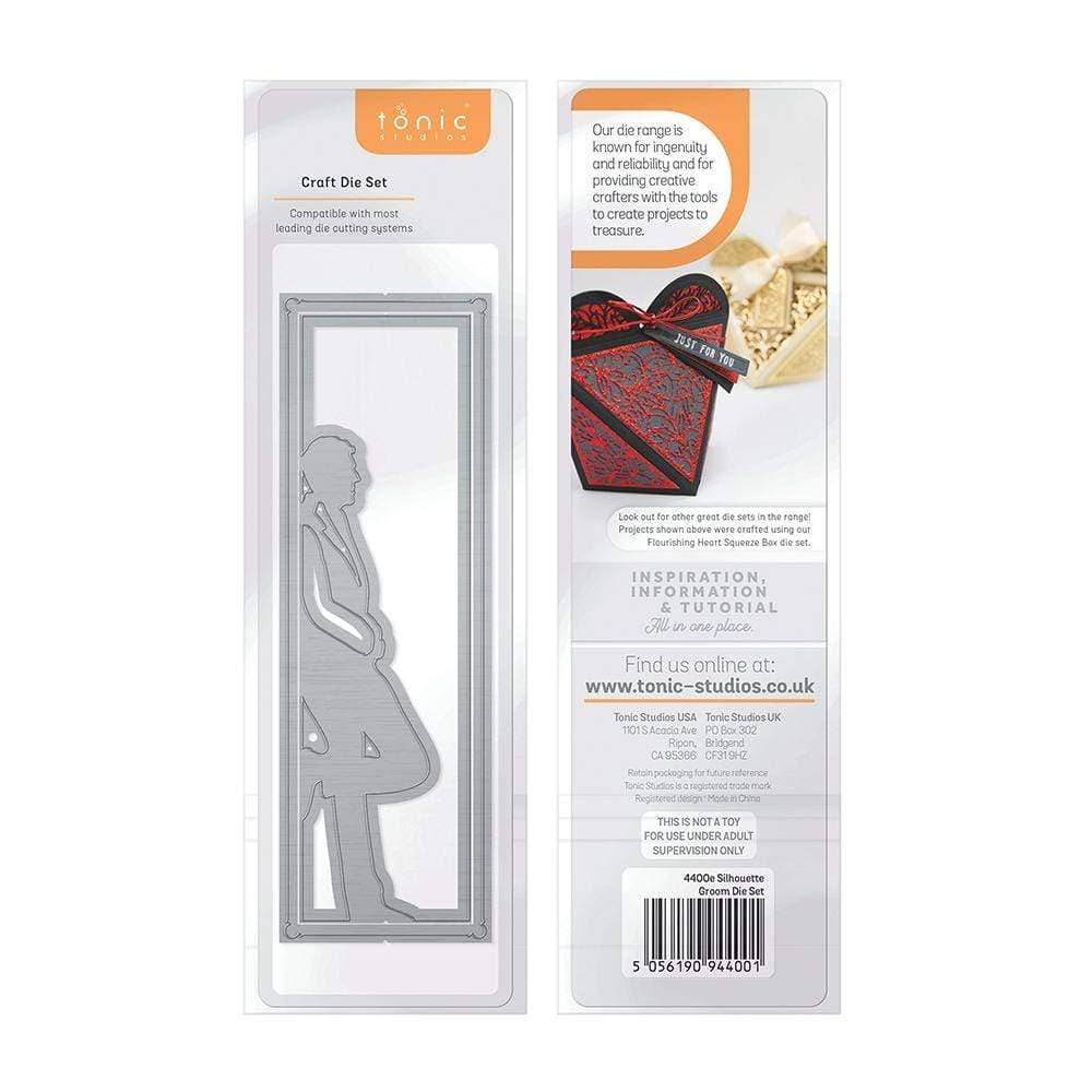 Tonic Studios – wholesale Craft supplies – Tonic Studios - Silhouette Groom Die Set  - 4400E2