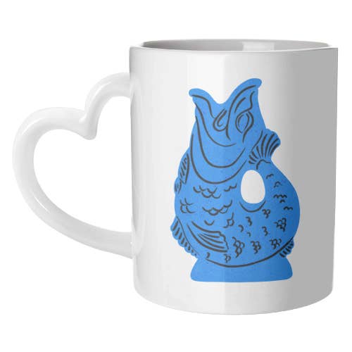 ART WOW - Wholesale Coffee mug - Mugs 'Blue Glug Jug Illustration'8