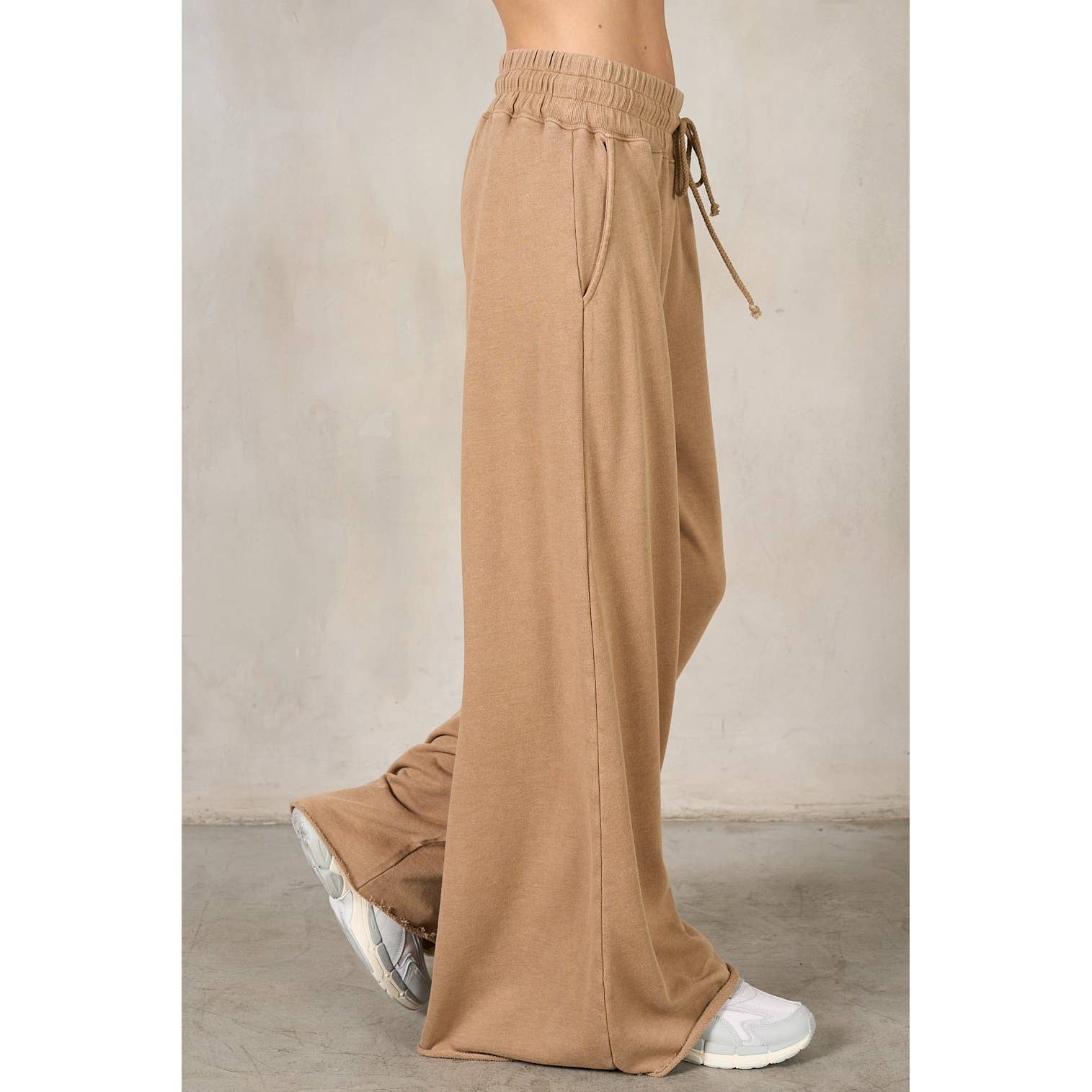 lalamia - Wholesale Pants - Women's - Matching Rib Wide Oversize Sweatpants10