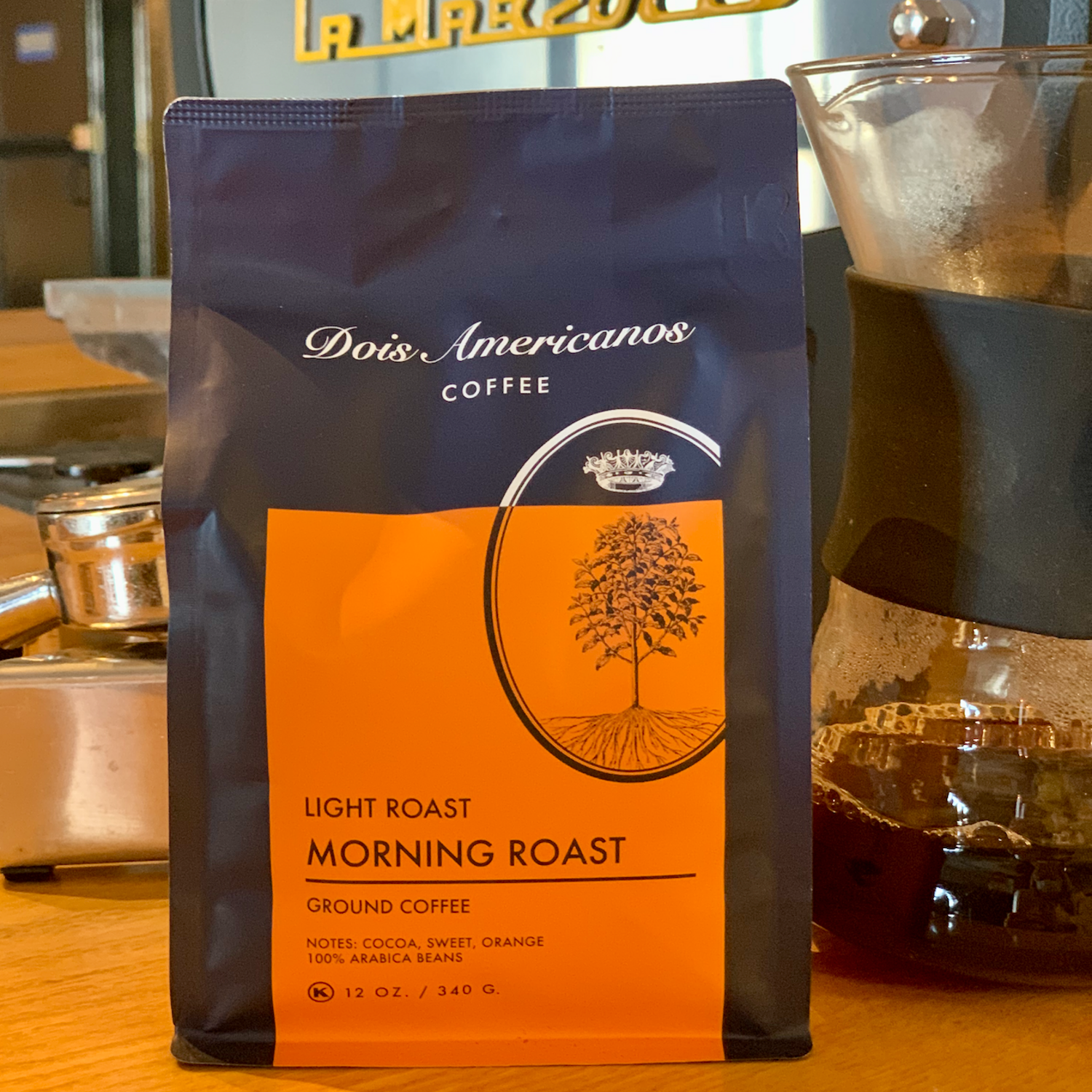 Dois Americanos – Engroshandel Kaffebønner – Dois Americanos Morgen Stege Kaffe, Lysstegt1