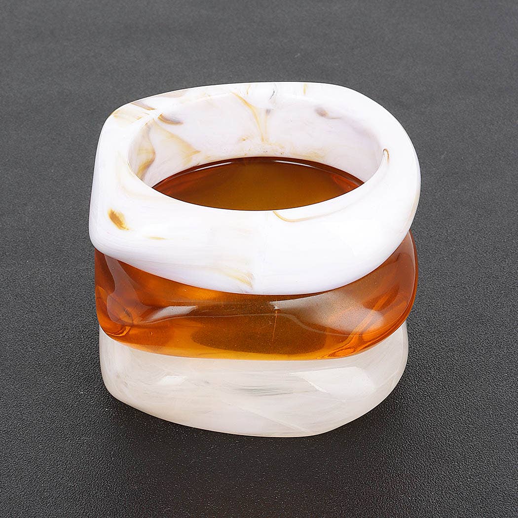 MT  3pack Resin Bangle for wholesale on Faire0