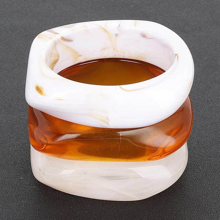 Confezione da 3 bracciali in resina per la vendita all'ingrosso da parte di 3AM BY H&D ACCESSORIES