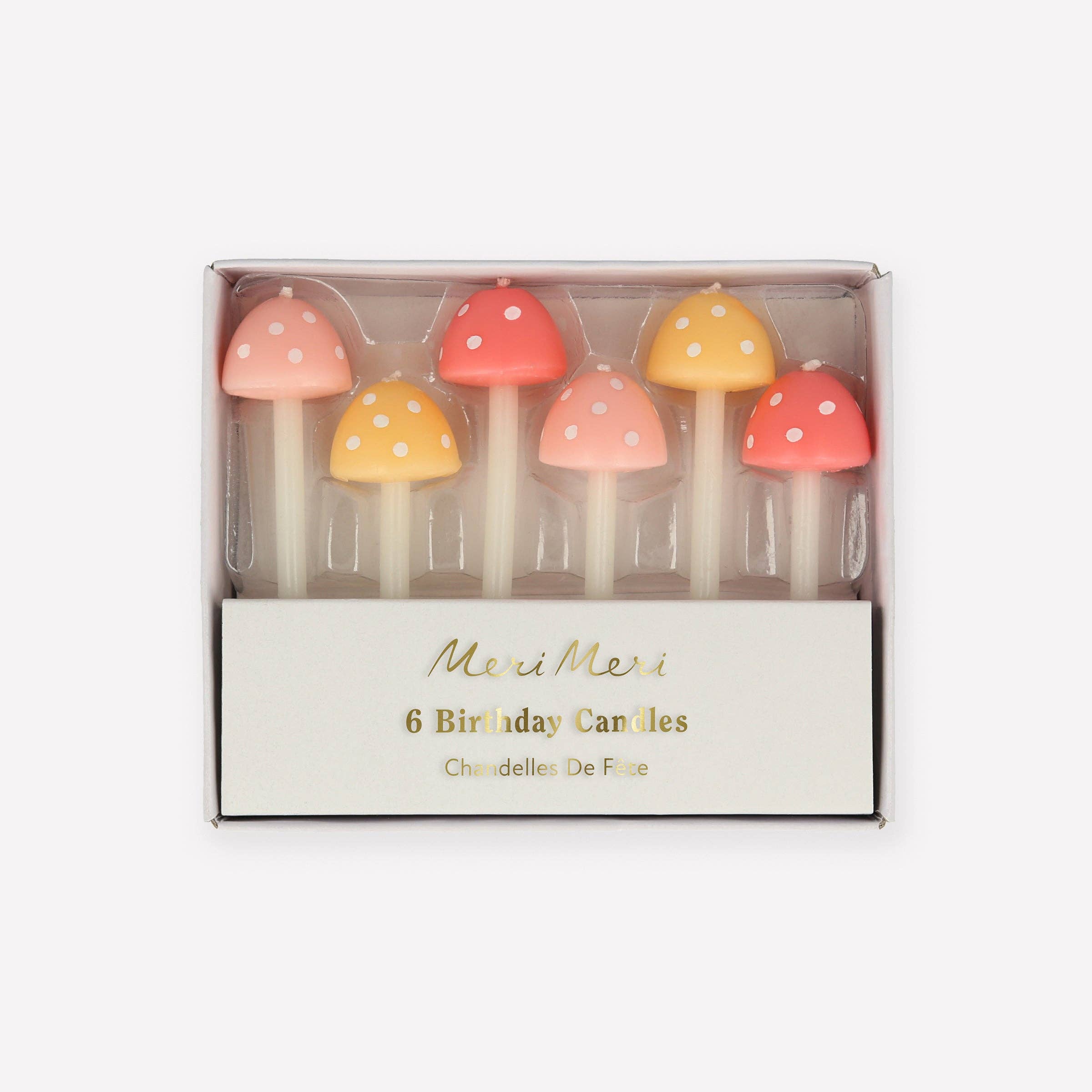 Meri Meri - Wholesale Cake Candle - Mushroom Birthday Candles0