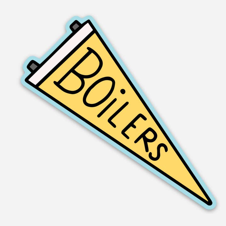 Purdue Boilers Pennant Sticker for wholesale by By Jean Elise