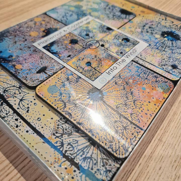 By Jo Crafts – wholesale Placemat – Dandelion Placemat and Coaster Set 15