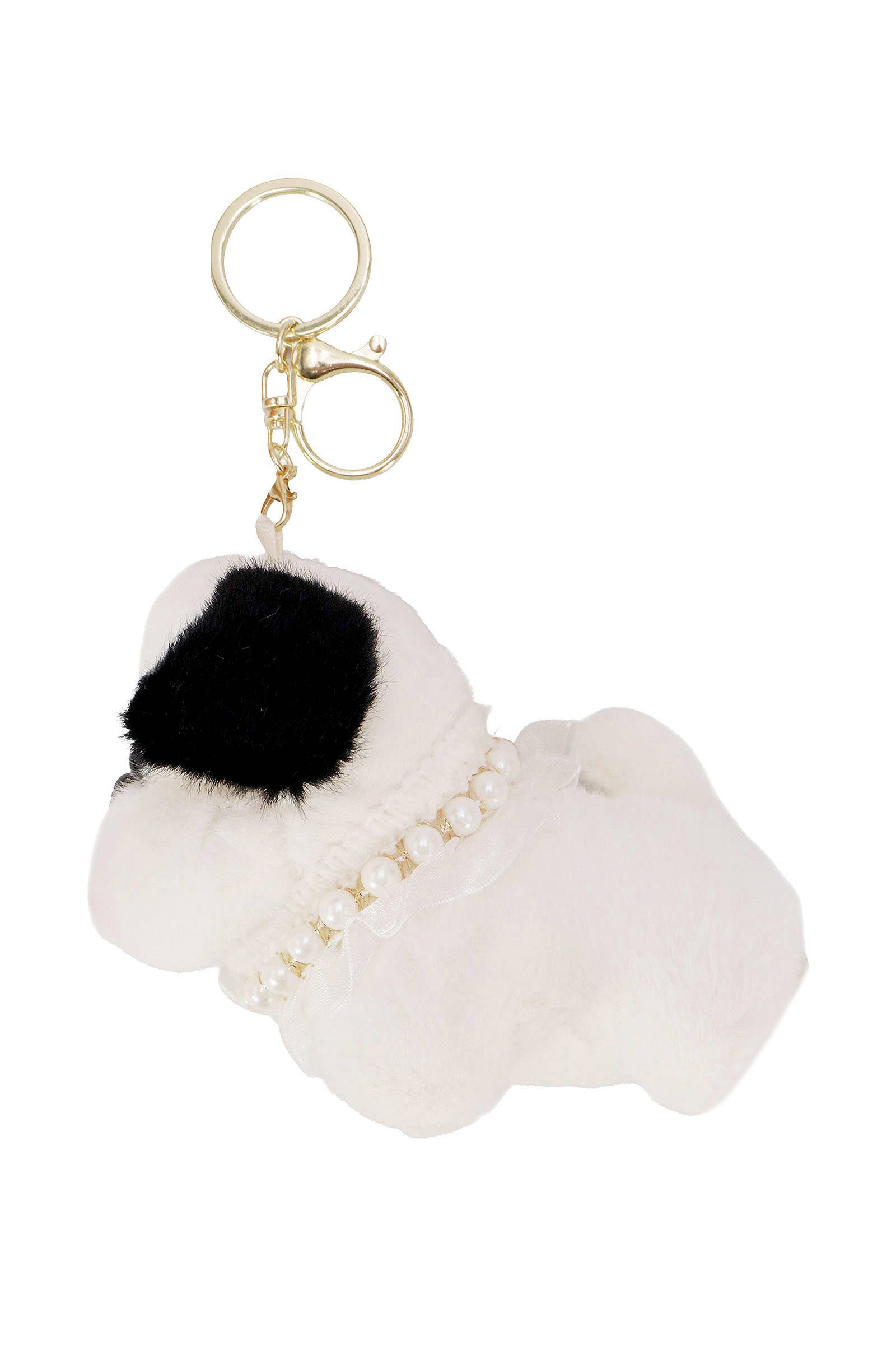 ASSORTED Posh Cute Puppy Dog Fuzzy Stuffed Key Chain for wholesale on Faire3