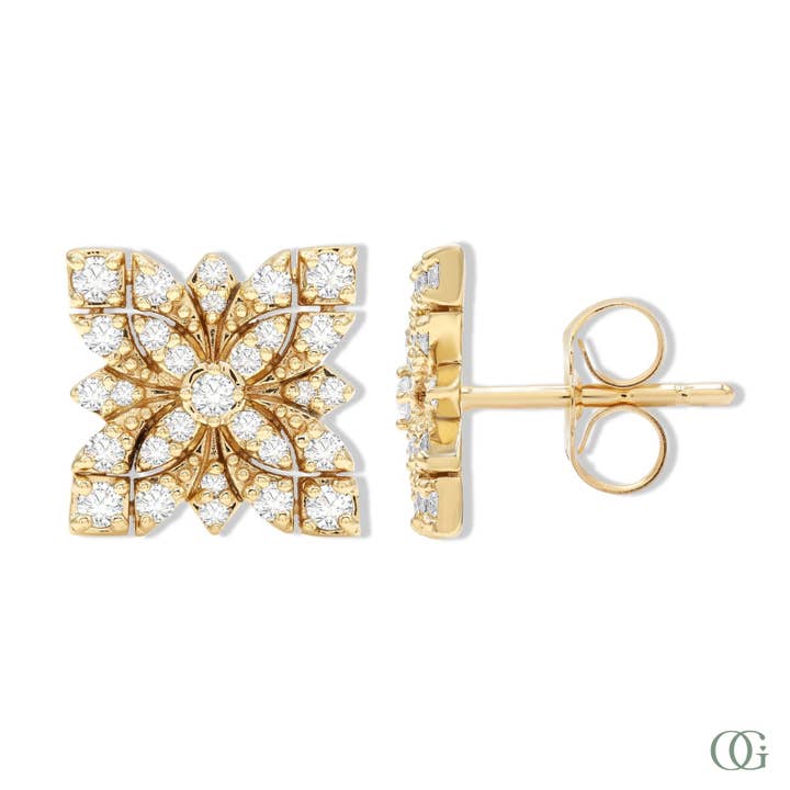 Leuchtende im Labor gezüchtete Diamant-Ohrringe (0,40 CTW) für den Großhandel von Orchid Gems Fine Jewelry