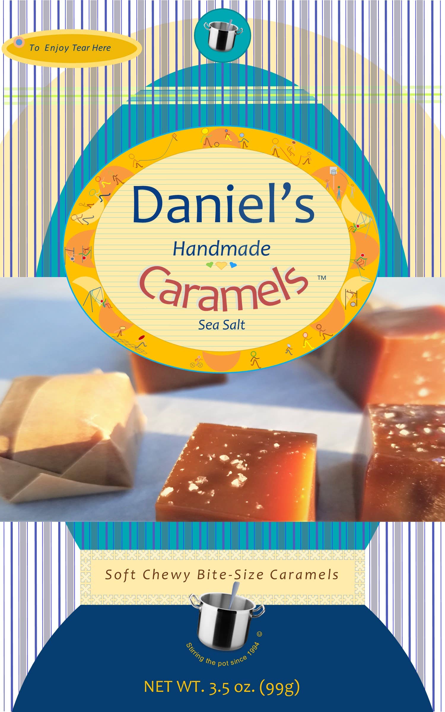 Daniel's Handmade Caramels - Wholesale Karamel - Daniel's handgemaakte karamels „Zeezout”